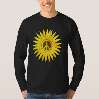 Peace Love Sunflower Cute Sun Helianthus T-Shirt