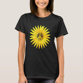 Peace Love Sunflower Cute Sun Helianthus T-Shirt