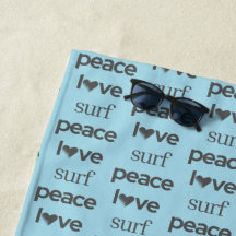 Peace Love Surf - Coastal Blue Ocean Life Pool
