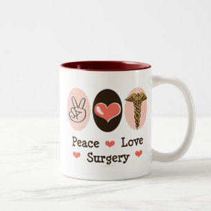 Peace Love Surgery Surgeon Cup