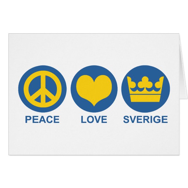 Peace Love Sverige (Front Horizontal)