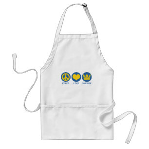 Peace Love Sverige Standard Apron