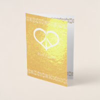 Peace Love & Sympathies Foil Card
