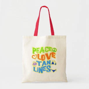 Peace Love Tan Lines Tote Bag