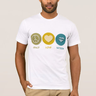 Peace Love Tattoos T-Shirt