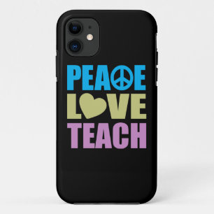 Peace Love Teach Case-Mate iPhone Case