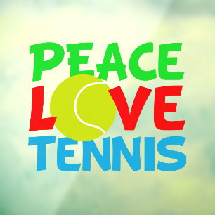 Peace Love Tennis Cute Sports