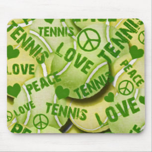 Peace Love Tennis Mouse Pad