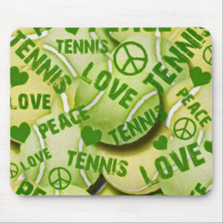 Peace Love Tennis Mouse Pad