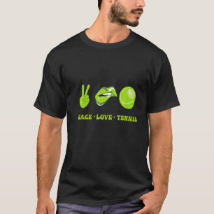 Peace Love Tennis Sport Player Tennis T-Shirt