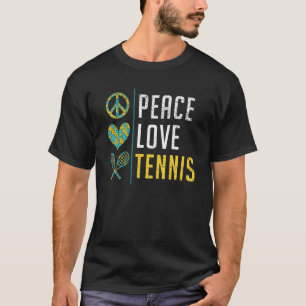 Peace Love Tennis   T-Shirt