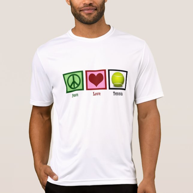 Peace Love Tennis T-Shirt (Front)