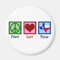 Peace Love Texas State Flag