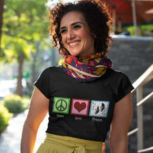 Peace Love Theatre Company Custom Actress T-Shirt