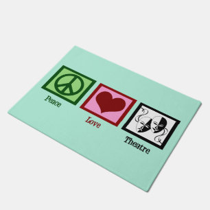 Peace Love Theatre Doormat