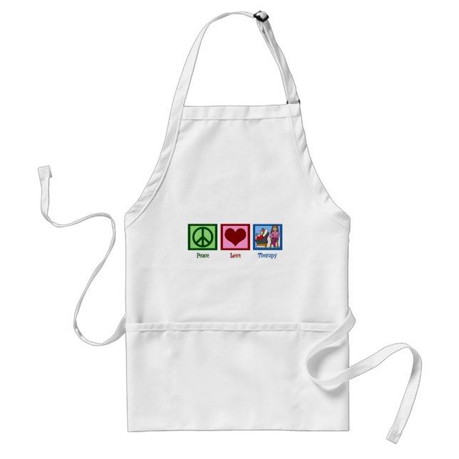 Peace Love Therapy Standard Apron (Front)