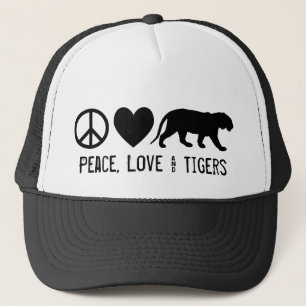 Peace, Love & Tigers Trucker Hat