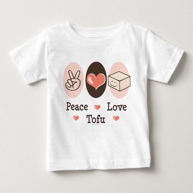 Peace Love Tofu Infant Long Sleeve Tee (Front)