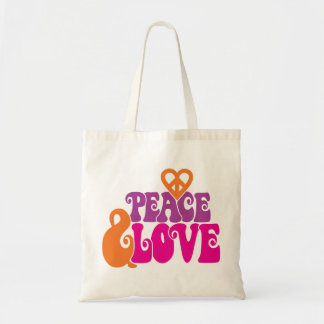 Peace & Love Tote Bag