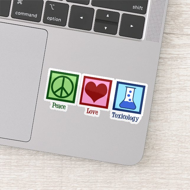 Peace Love Toxicology Cute Toxicologist Laptop (Detail)