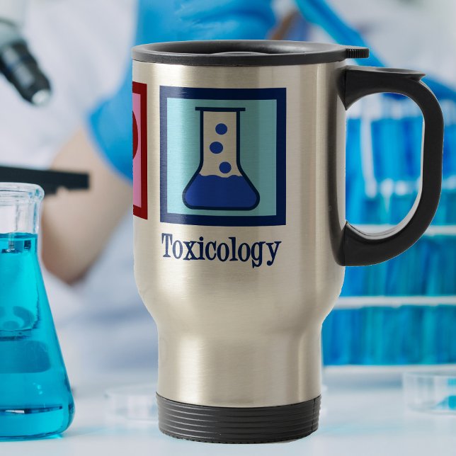 Peace Love Toxicology Travel Mug (Creator Uploaded)