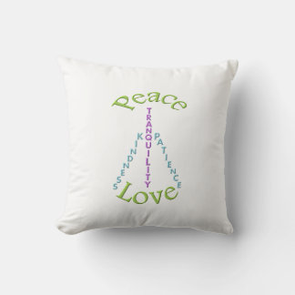 Peace Love Tranquillity Kindness Pillow