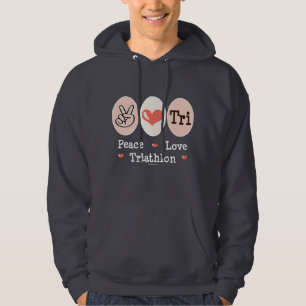 Peace Love Tri Hooded Sweatshirt