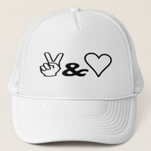 Peace & Love Trucker Hat