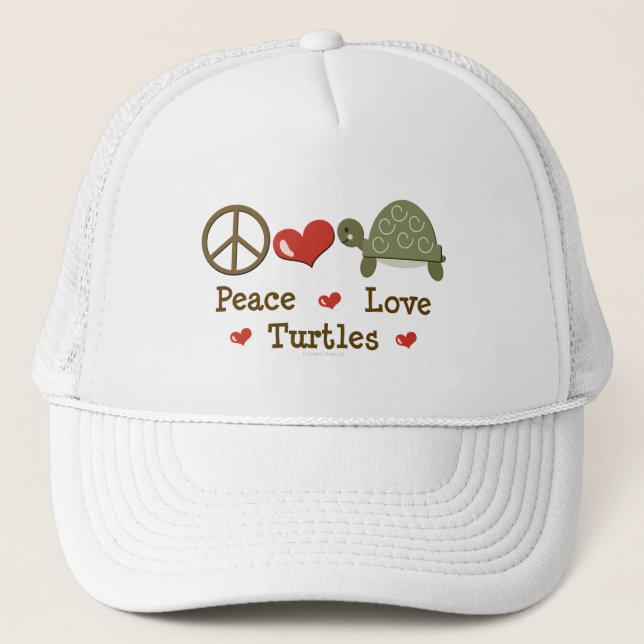 Peace Love Turtles Cap (Front)