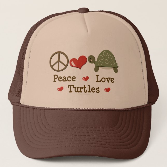 Peace Love Turtles Hat (Front)
