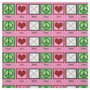 Peace Love Twirl Fabric