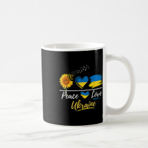 Peace Love Ukraine Sunflower Flag Stand With Ukrai Coffee Mug