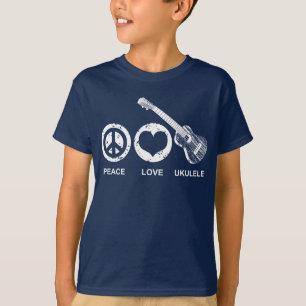 Peace Love Ukulele T-Shirt