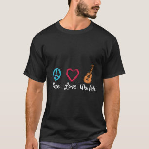 Peace Love Ukulele T-Shirt