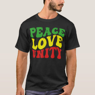 Peace Love Unity Reggae Roots Jamaica Rasta Reggae T-Shirt
