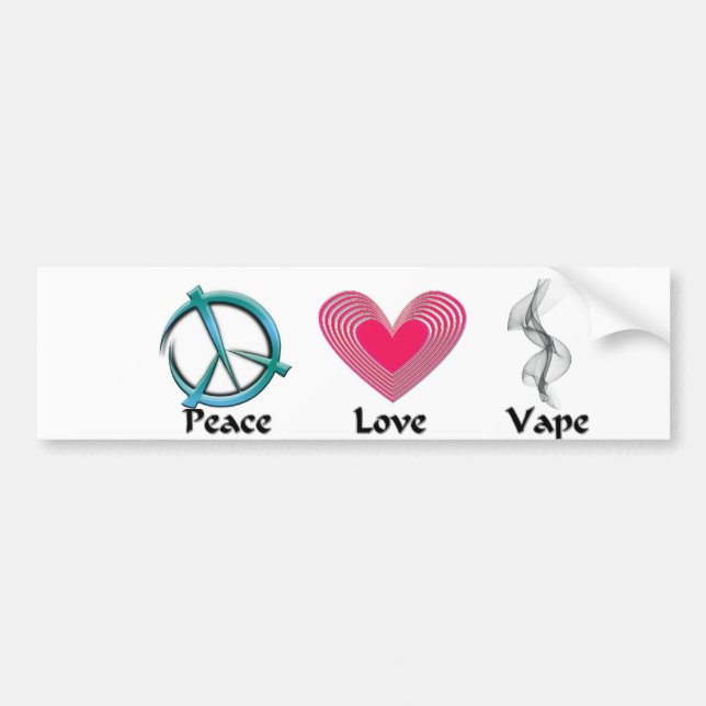 Peace Love Vape Sticker (Front)