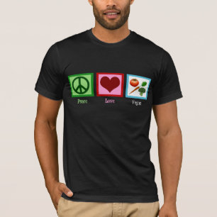 Peace Love Vegan T-Shirt