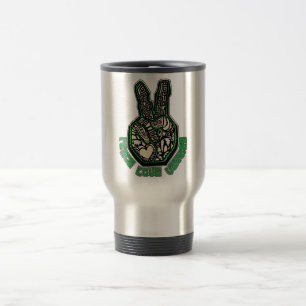 Peace Love Veggies Travel Mug