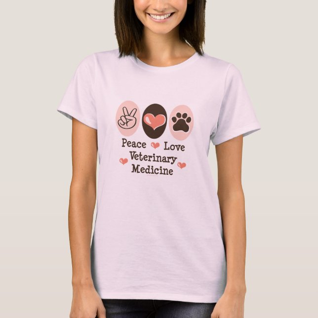 Peace Love Veterinary Medicine Organic Tee (Front)