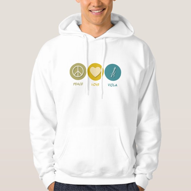 Peace Love Viola Hoodie (Front)