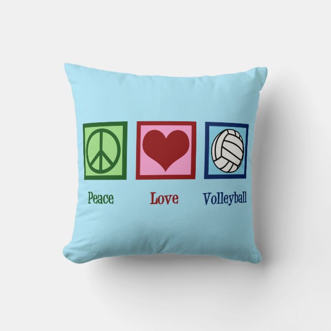 Peace Love Volleyball Cushion (Front)