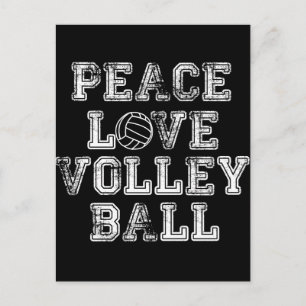 Peace, Love, Volleyball Postcard