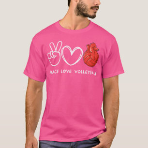 Peace Love Volleyball Volleyball Lover T-Shirt