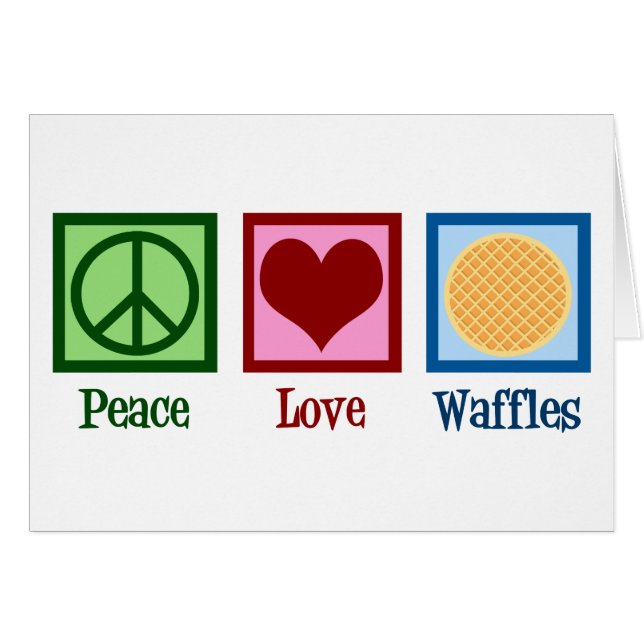 Peace Love Waffles (Front Horizontal)