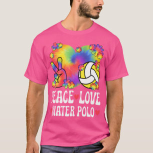 Peace Love Water Polo Lover 60S 70S Hippie Waterpo