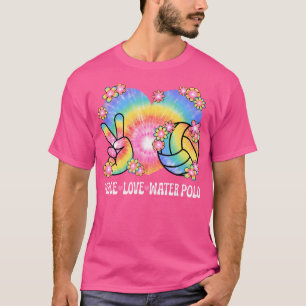 Peace Love Water Polo Lover 60S 70S Hippie Waterpo