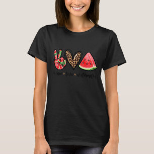 Peace Love Watermelon Men Women Happy Watermelon D T-Shirt