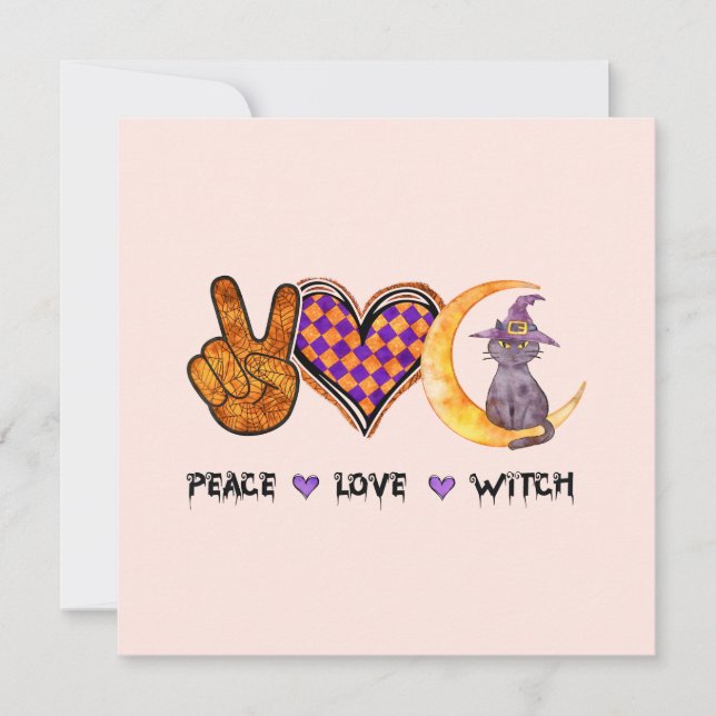 Peace Love Witch – Halloween Design (Front)