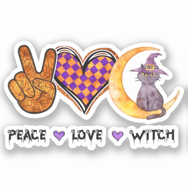 Peace Love Witch – Halloween Design (Front)