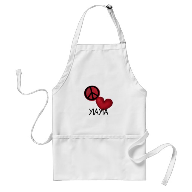 Peace Love YiaYia Standard Apron (Front)